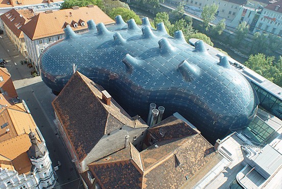 未來主義風格的格拉茨美術(shù)館設計（Kunsthaus Graz）
